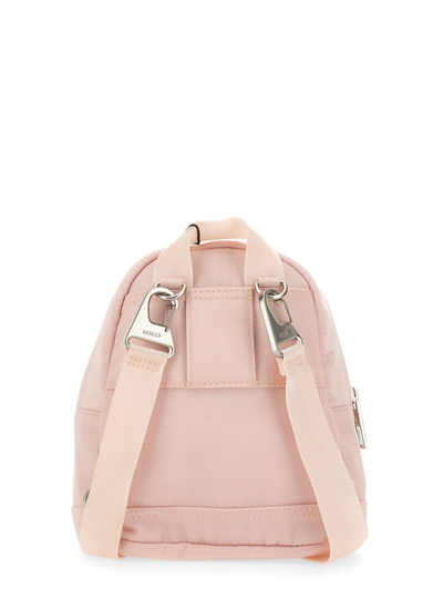 Shop Kenzo Mini Backpack With Tiger Logo In Pink