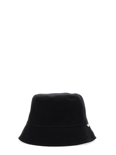 Shop Sunnei Reversible Bucket Hat In Nero