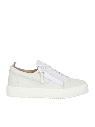 Shop Giuseppe Zanotti Frankie Sneaker In White