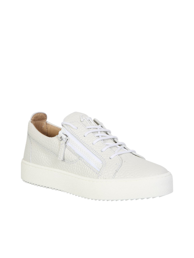 Shop Giuseppe Zanotti Frankie Sneaker In White