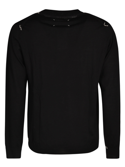 Shop Maison Margiela Round Neck Sweater In Black