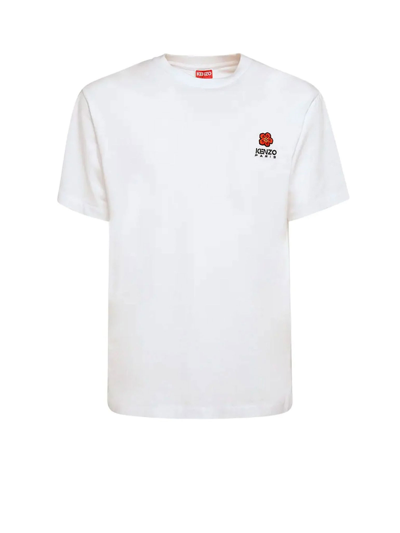 Shop Kenzo T-shirt With Contrast Detail In White