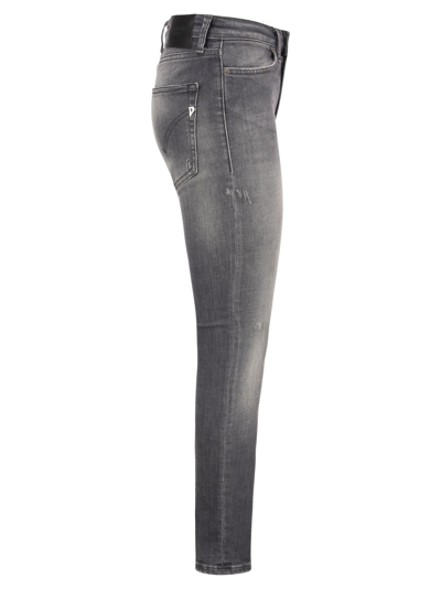 Shop Dondup Iris - Jeans Skinny Fit In Grey