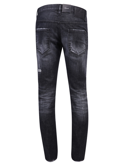 Shop Dsquared2 Skater Denim Jeans In Black