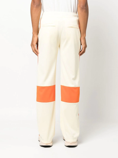 Shop Wales Bonner Contrast Panel Track Pants In Yellow