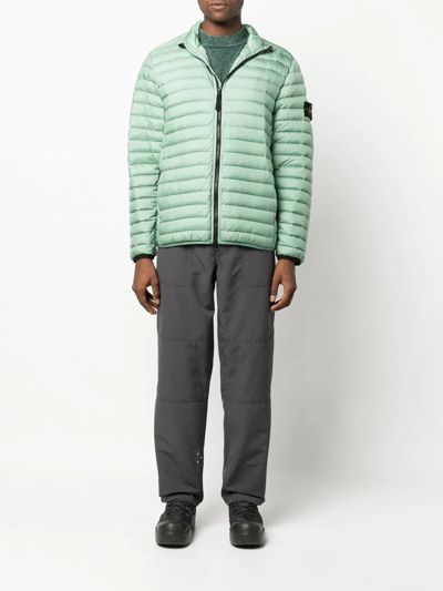 Stone Island Padded Down Jacket - Men's - Polyamide/polyester/down In Green
