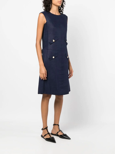 Pre-owned A.n.g.e.l.o. Vintage Cult 1960s Sleeveless Shift Dress In Blue