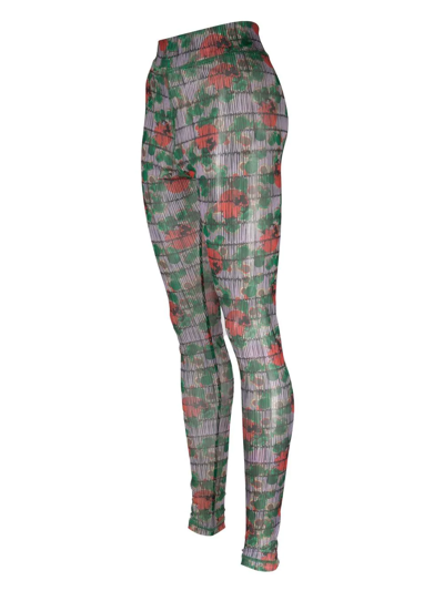 Shop Henrik Vibskov All-over Floral-print Leggings In Purple