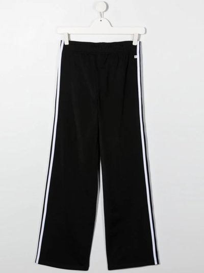 Shop Adidas Originals Adicolor Wide-leg Track Pants In Black