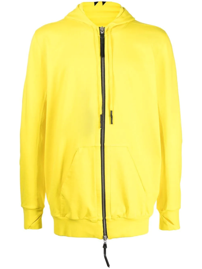 Shop 11 By Boris Bidjan Saberi Rear Logo-print Detail Hooded Jacket In Yellow