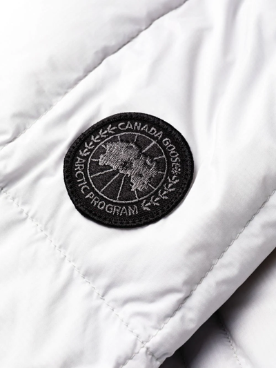 Shop Canada Goose Padded Hooded Coat In Grey