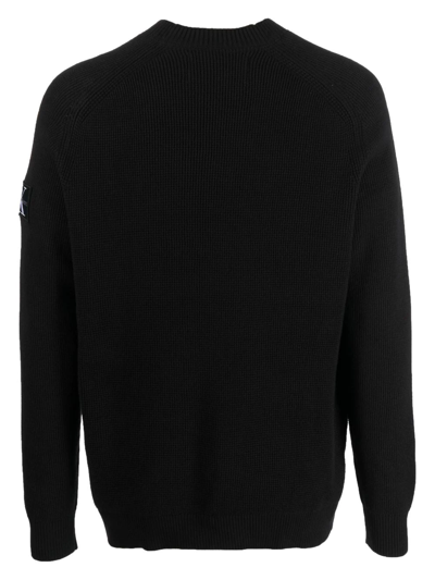 Shop Calvin Klein Jeans Est.1978 Crew-neck Jumper In Black