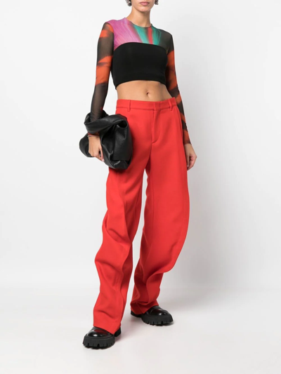 Shop Y/project Banana Tailored Trousers In Red
