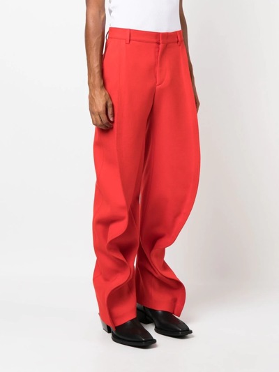 Shop Y/project Banana Tailored Trousers In Red