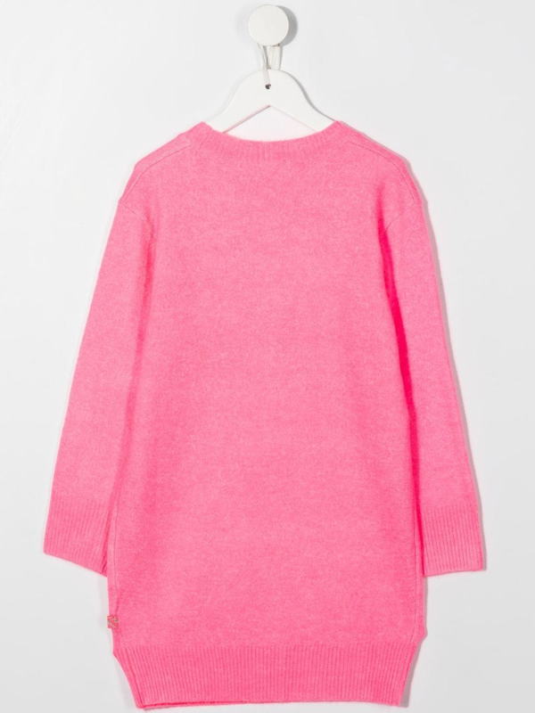 Billieblush sequin-embellished knitted dress - Pink