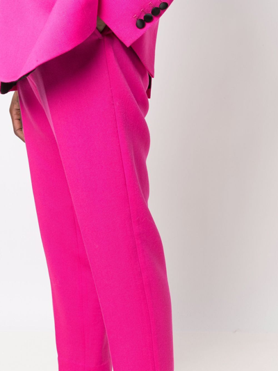 Shop Ami Alexandre Mattiussi Tailored Wool Trousers In Pink