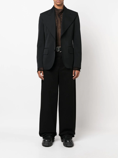 Walter Van Beirendonck Single-breasted Tailored Blazer In Schwarz