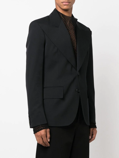 Walter Van Beirendonck Single-breasted Tailored Blazer In Schwarz