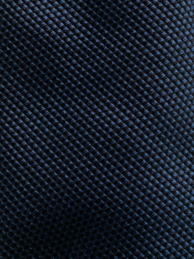 Brunello Cucinelli Textured-finish Pointed-tip Tie In Blau