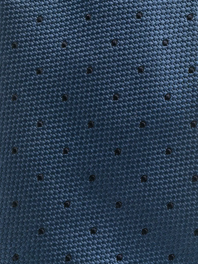 Brunello Cucinelli All-over Polka-dot Print Tie In Blau