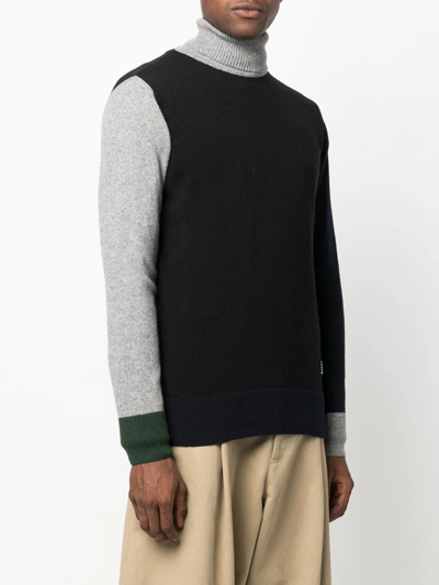 Shop The Power For The People High-neck Wool Jumper In Black