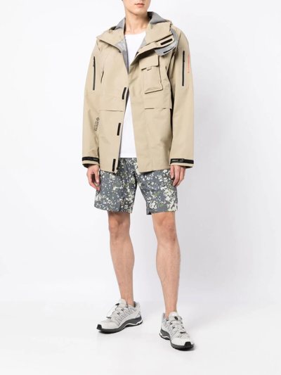 A-cold-wall* Gray Nephin Storm Shorts In Mehrfarbig