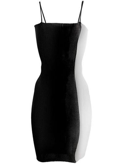 Shop A. Roege Hove Sheer-panelled Fitted Dress In Schwarz