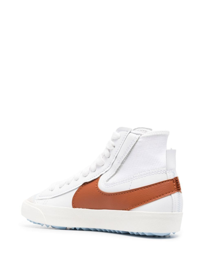 Nike Blazer Mid 77 Jumbo White/dark Russet/white/sail Men's High Shoe In Weiss