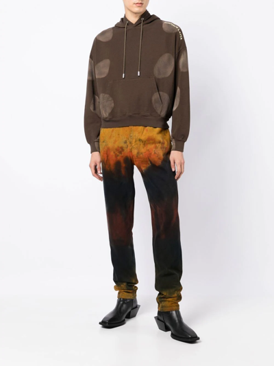 Shop Eckhaus Latta Distressed Straight-leg Jeans In Mehrfarbig