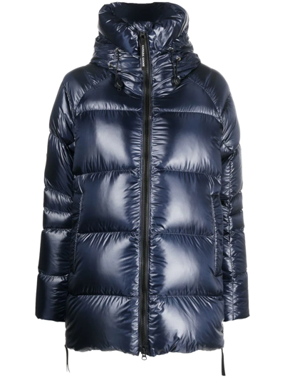 Shop Canada Goose Cypress Quilted Padded Coat In Blau