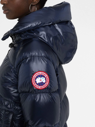 Shop Canada Goose Cypress Quilted Padded Coat In Blau