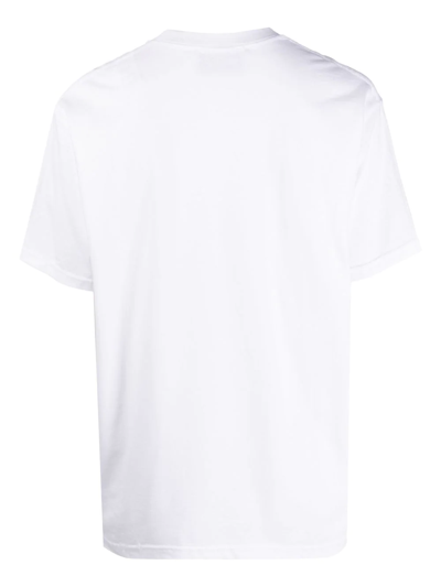 Shop Alessandro Enriquez Eyes Graphic-print T-shirt In White