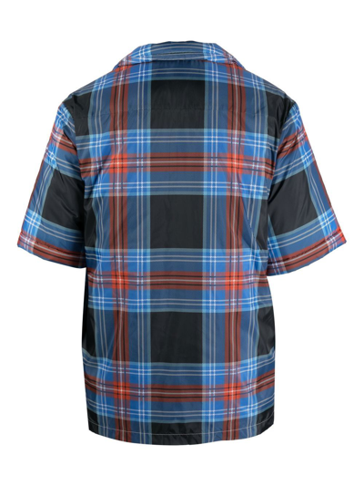 Shop Charles Jeffrey Loverboy Tartan-check Print Shirt In Blau