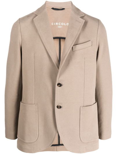 Shop Circolo 1901 Single Breasted Blazer In Grau