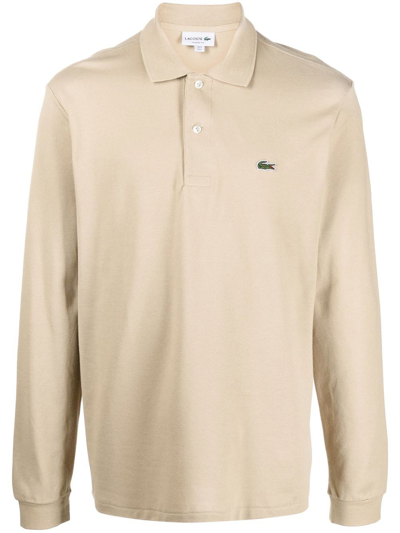 Lacoste T-shirts And Polos Beige In Nude