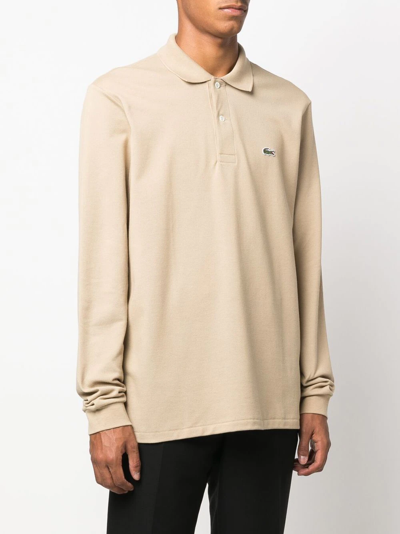 Lacoste T-shirts And Polos Beige In Nude