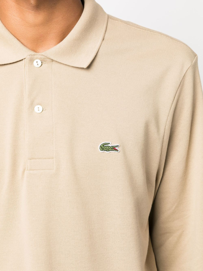 Lacoste T-shirts And Polos Beige In Nude