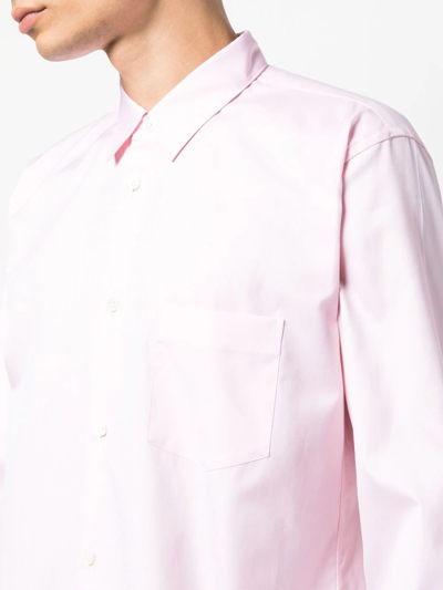 Shop Comme Des Garçons Shirt Shape 2 Oxford Shirt In Rosa