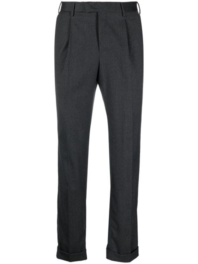 Pt Torino Tapered Slim-fit Trousers In Grau