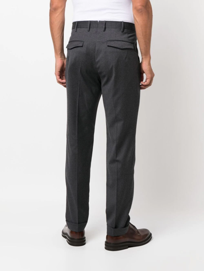 Pt Torino Tapered Slim-fit Trousers In Grau