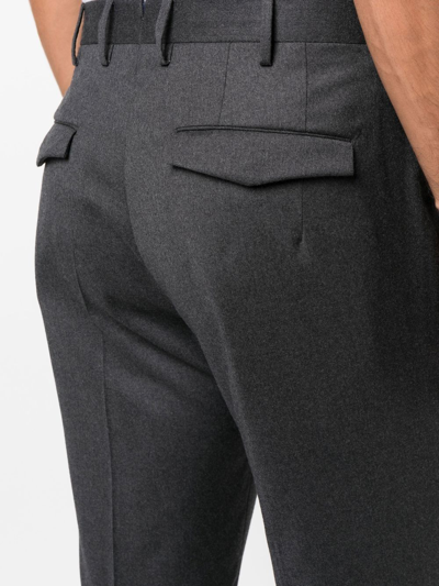 Pt Torino Tapered Slim-fit Trousers In Grau