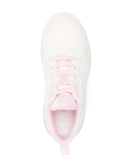 Shop Iro Leather-trim Panelled Sneakers In Weiss