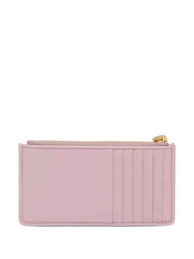 Shop Miu Miu Matelassé Envelope Wallet In Pink