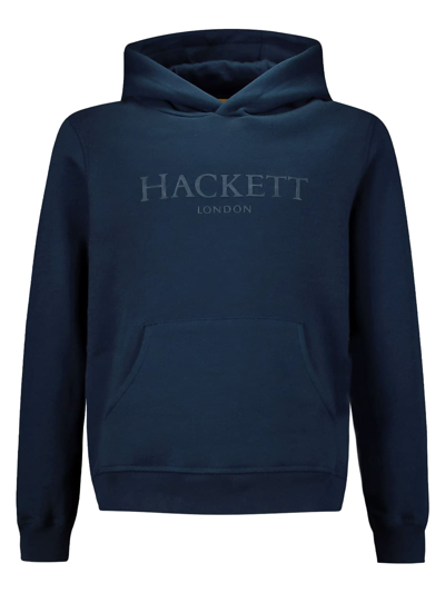 Shop Hackett London Kids Blu Felpa Con Cappuccio Per Bambini