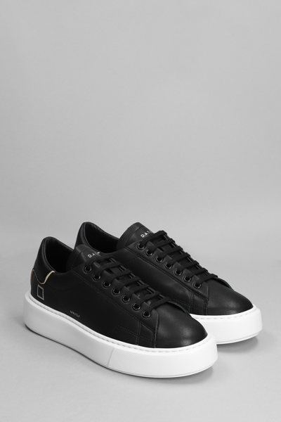 Shop Date Sfera Calf Sneakers In Black Leather