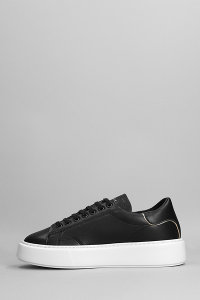Shop Date Sfera Calf Sneakers In Black Leather