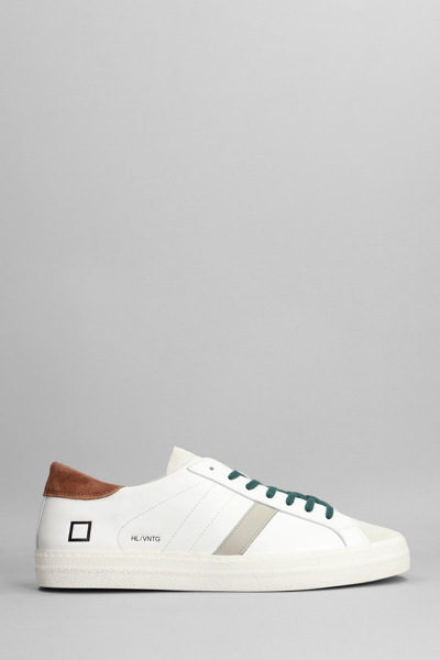 Shop Date Hill Low Sneakers In White Suede And Leather