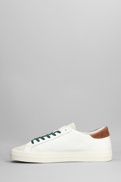 Shop Date Hill Low Sneakers In White Suede And Leather