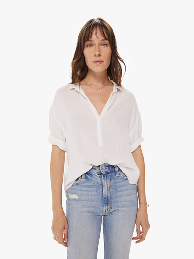Shop Xirena Cruz Shirt In White - Size Medium (also In Xs, S,xs, S,m)