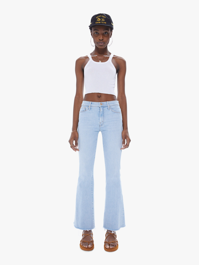 Shop Mother The Weekender Fray Mentally Elsewhere Jeans In Blue